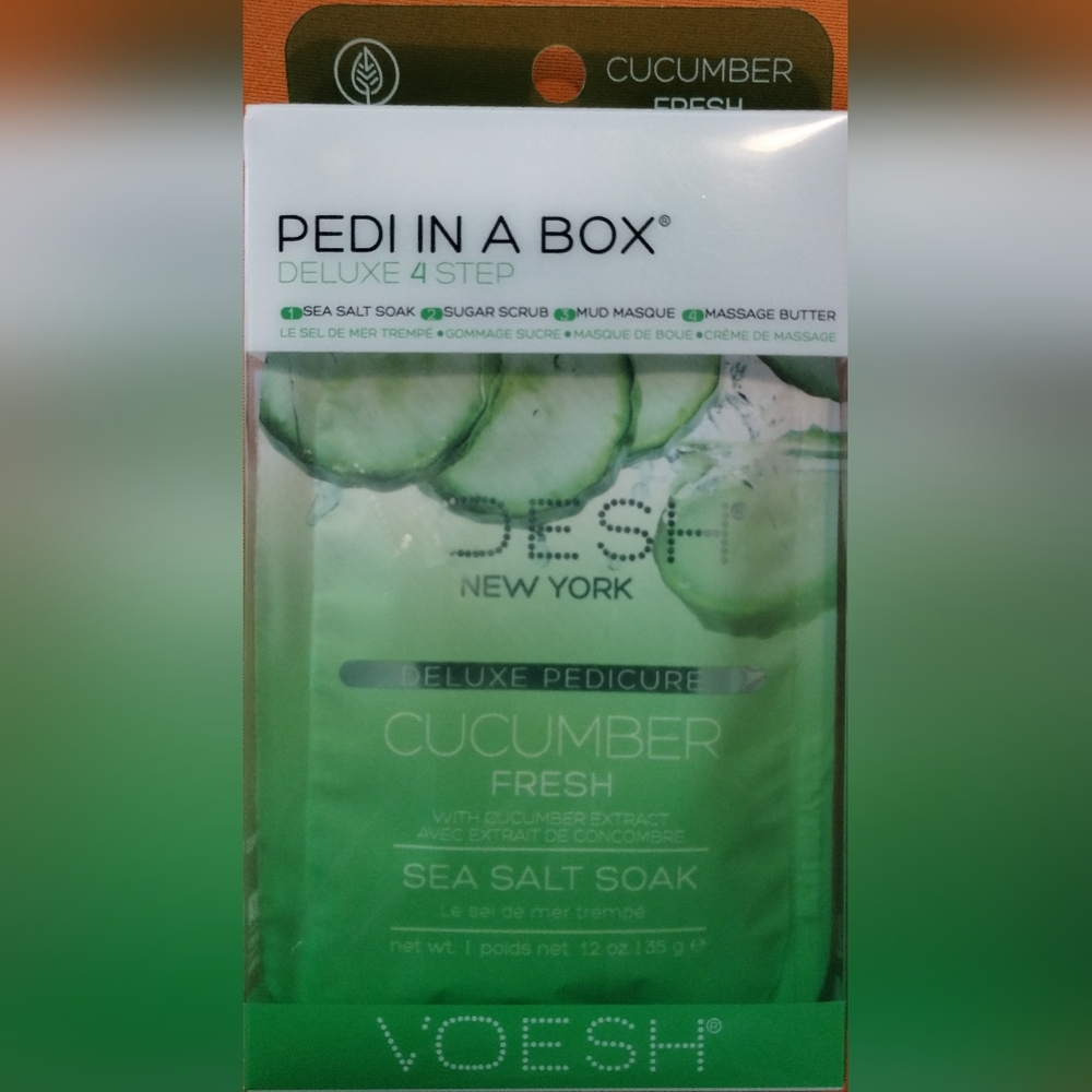 VOESH Cucumber Fresh Pedi in a Box - Green